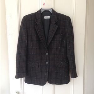 🛍SOLD🛍 on eBay Made in Italy Tweed Wool Blazer